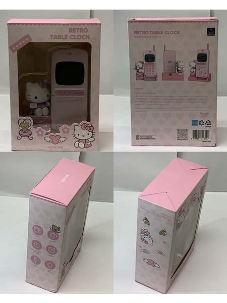 サンリオ レトロ テーブルクロック ハローキティ 韓国限定 開封品 サンリオ レトロ テーブルクロック ハローキティ 韓国限定 開封品