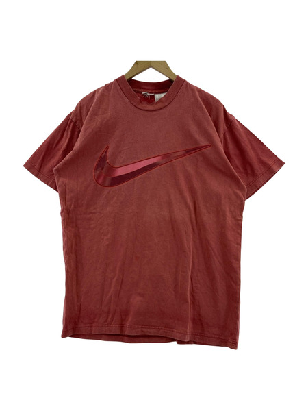 NIKE 半袖Tシャツ・カットソー 90s 銀タグ センタースウォッシュ レッド