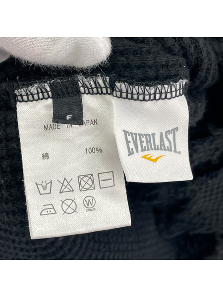 長袖Tシャツ・カットソー EVERLAST ダメージサーマル 黒(F)