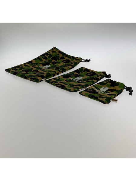 A BATHING APE ソノ他 巾着三個セット[値下]