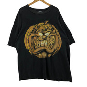 OLD・VINTAGE タスマニアンデビル 大判プリントTee 黒 LOONEY TUNES