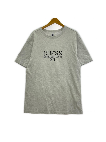 GUESS 半袖Tシャツ・カットソー プリントカットソー WHT