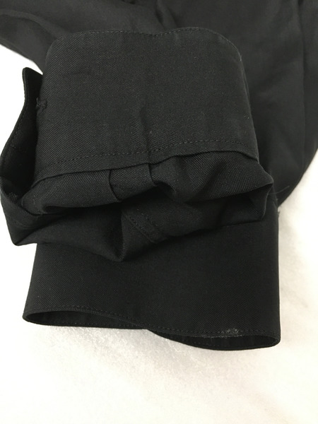 CELINE/長袖シルクシャツ（L)黒[値下]