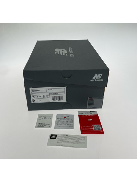 NEW BALANCE U2002RBL TRIPLE BLACK 27.5cm