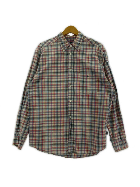 STUSSY 長袖シャツ 紺タグ チェックシャツ (S)[値下]