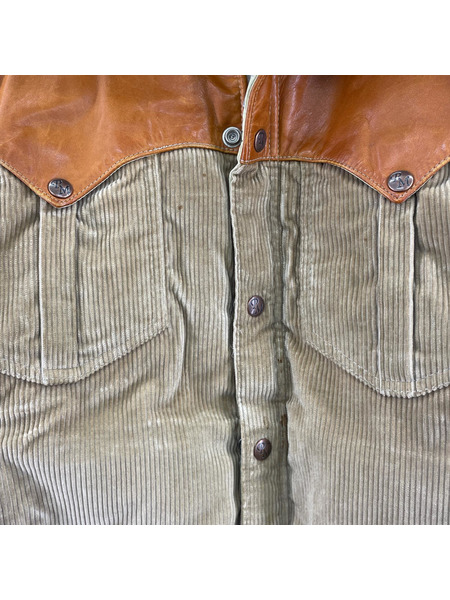 OLD・VINTAGE ジャケット Powderhorn 80s コーデュロイ 中綿ジャケット M BEG