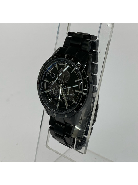 CITIZEN エコドライブ 腕時計 ステンレススチール ソーラー ブラック