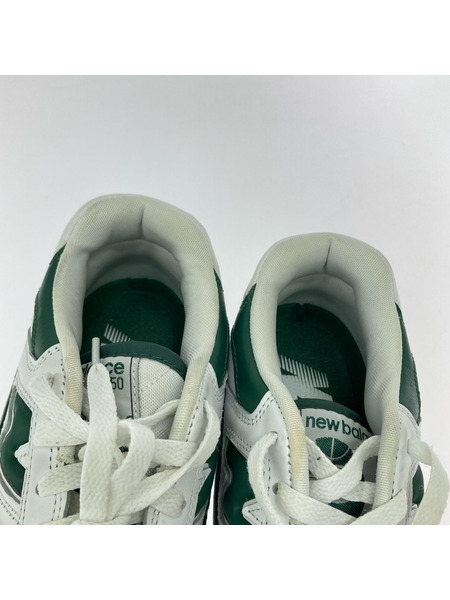 NEW BALANCE スニーカー BB550WT1 白緑 26cm