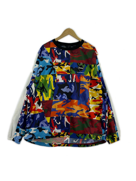 F.C.Real Bristol 長袖Tシャツ8ss L/S CAMOUFLAGE PISTE マルチカラー