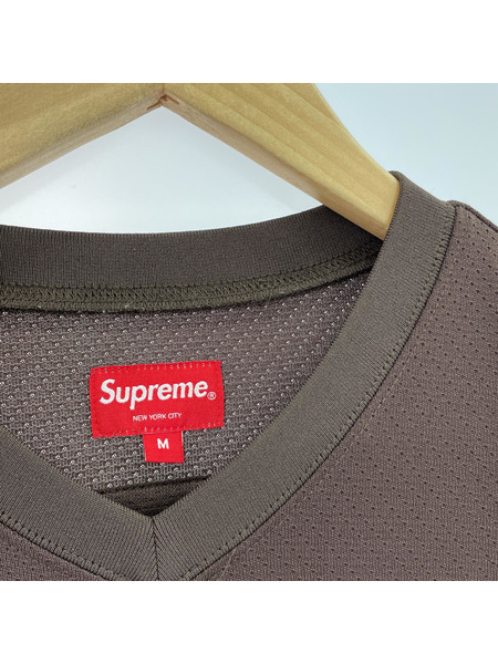 Supreme 半袖Tシャツ・カットソー Faux Croc Football Jersey M 茶[値下]