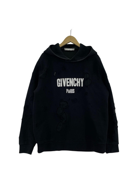 GIVENCHY デストロイトレーナー GIVENCHY パーカー デストロイ ダメージ加工 プルオーバー