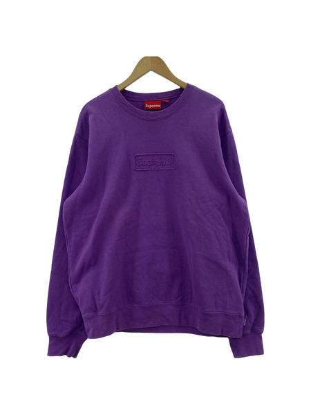 Supreme スウェット・トレーナー 20SS Cutout Logo Crewneck (L)