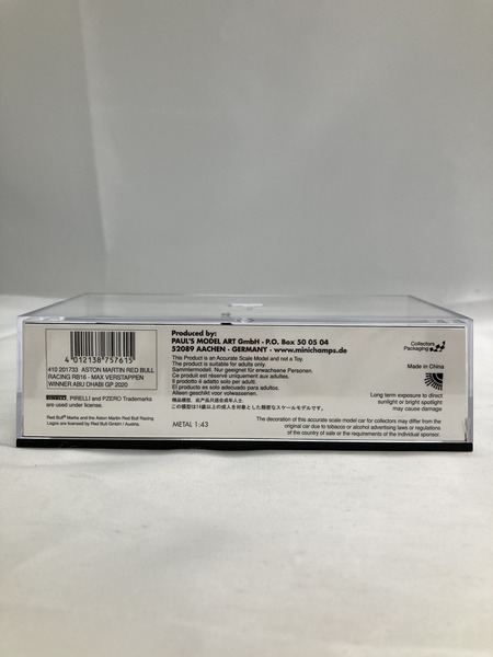 1/43スケールカー MINICHAMPS ASTON MARTIN RED BULL