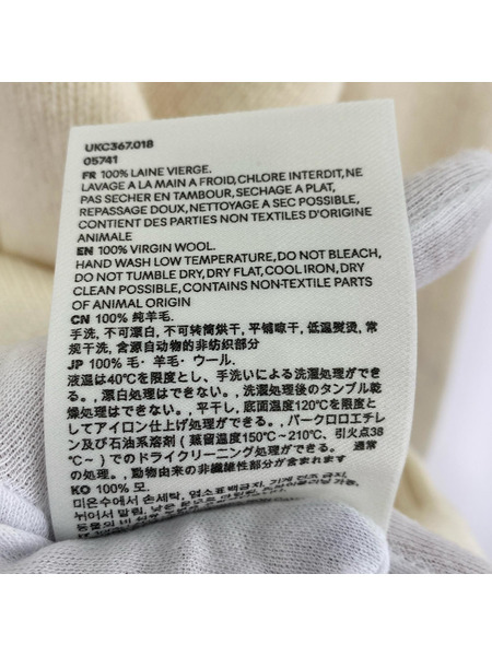 AMI paris ウールカーディガン XL ホワイト UKC367018151