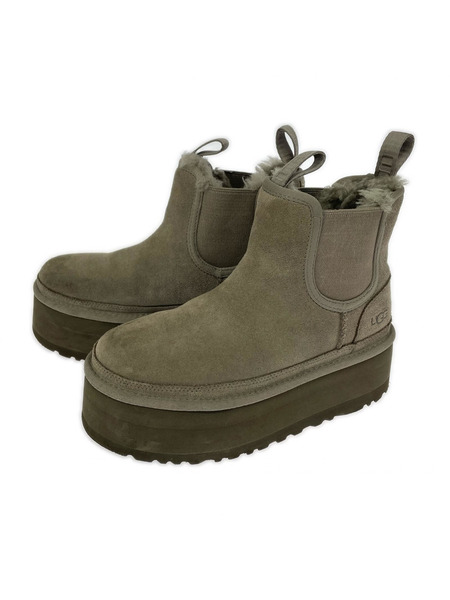 UGG Neumel Platform Chelsea サイドゴアブーツ 23.0 グレー