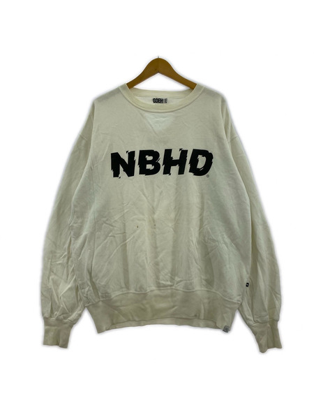 GOODENOUGH×NEIGHBORHOOD ベンチレーション スウェット L ホワイト