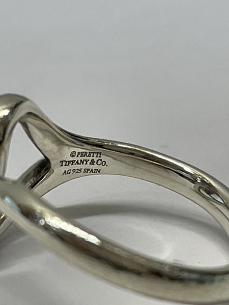 Tiffany＆Co. エルサペレッティ オープンハートリング ＃8