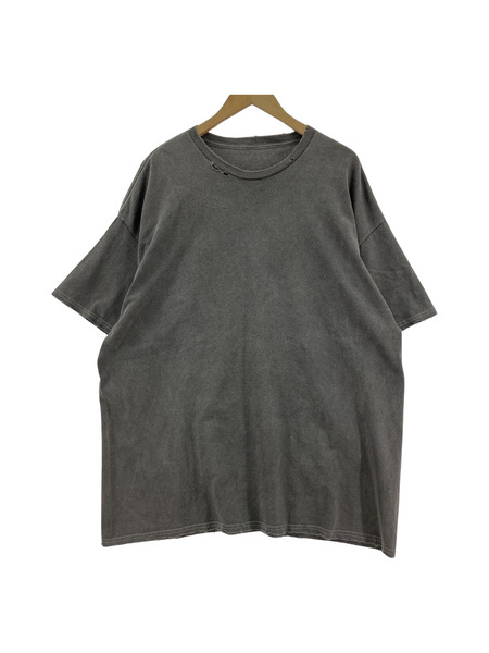 ANCELLM AGING T-SHIRT ダメージ加工Tシャツ OS グレー[値下]