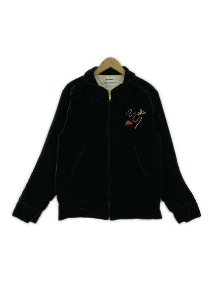 KOZABURO SOUVENIR JACKET ベロア スーベニアジャケット 1 グリーン
