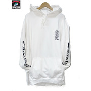 CHROME HEARTS SWTSHRT HD 袖ロゴ プルオーバーパーカー XXL 白