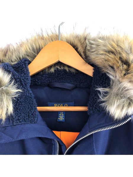 M POLO RALPH LAUREN ファーフードダウ