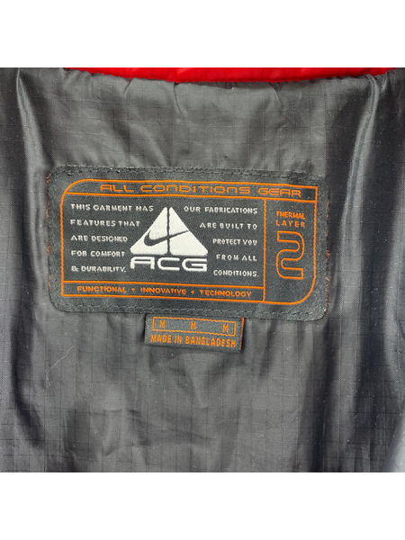 NIKE ダウンジャケット acg 90s primaloft ダウンジャケット 赤