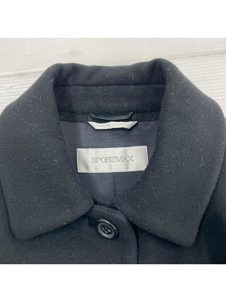 Max Mara ツイードダブルブレストコート 34