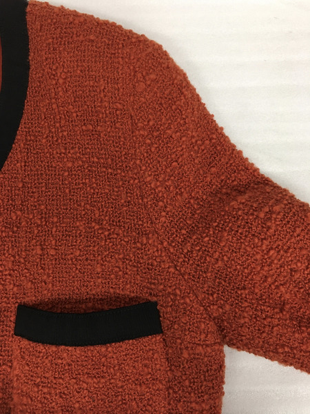 CHANEL　レディースラグ衣料 ノーカラーツイードジャケット/36/1990?コレクション/STYLE:21175
