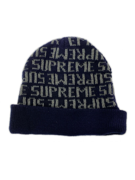 Supreme ニットキャップ Refrective repeat beanie