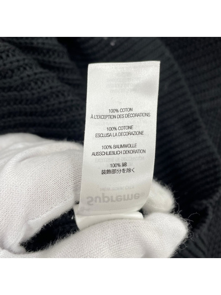 Supreme 23AW スモールボックスロゴ クルーネックニット XXL ブラック