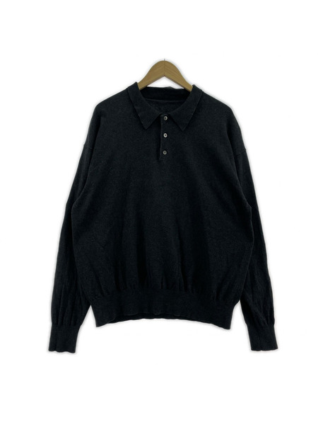 crepuscule ポロシャツ ニットポロシャツ GRY
