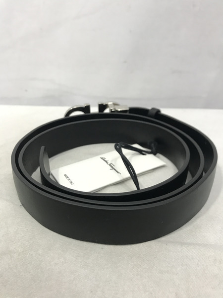 小物 ガンチーニ レザーベルト ブラック