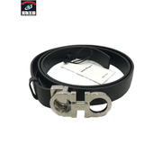 小物 ガンチーニ レザーベルト ブラック