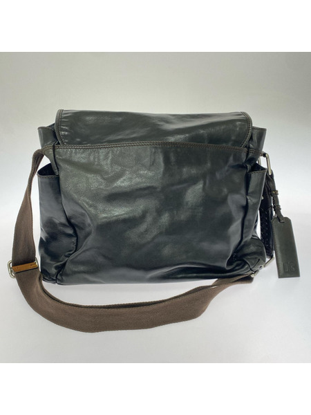 Dolce&Gabbana レザーショルダーバッグ ブラウン