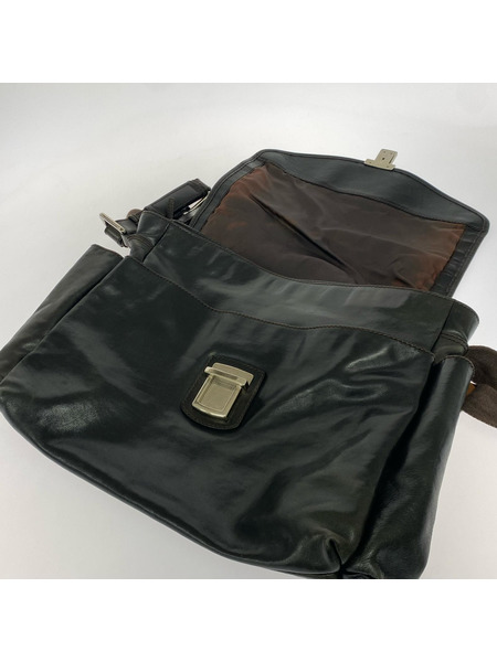 Dolce&Gabbana レザーショルダーバッグ ブラウン