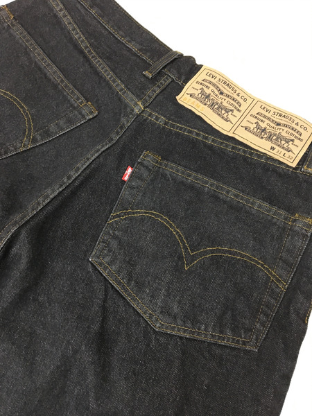 Levi's デニム・ジーンズ ×BEAMS SUPER WIDE DENIM PANTS BLACK