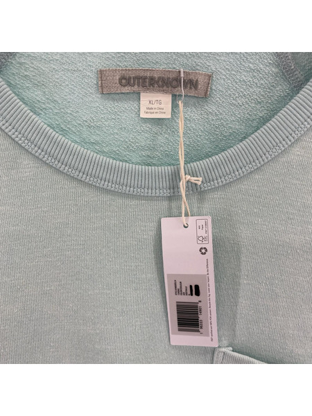 スウェット・トレーナー OUTERKNOWN ラグラン 水色 (XL)