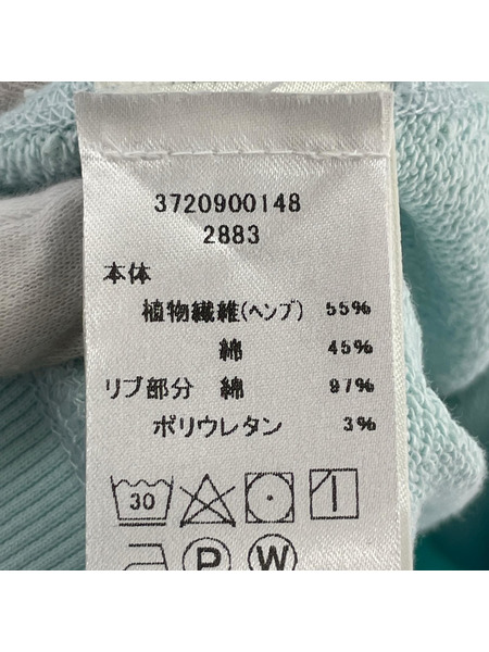 スウェット・トレーナー OUTERKNOWN ラグラン 水色 (XL)