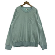 スウェット・トレーナー OUTERKNOWN ラグラン 水色 (XL)