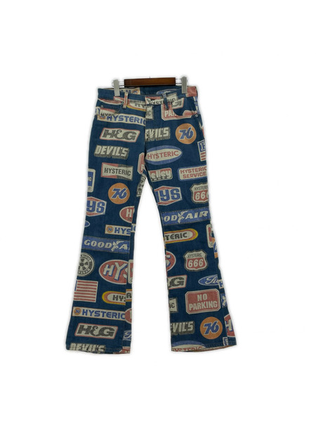 HYSTERIC GLAMOUR デニム・ジーンズ MOTOR柄 プリントデニム
