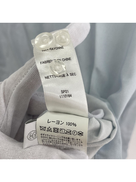 STUSSY 長袖 レーヨンシャツ(L) SP21 1110164 ブルー系