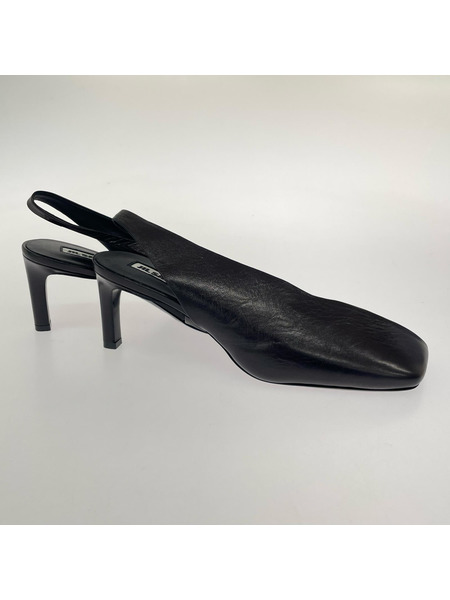 JIL SANDER　レザーサンダル　ブラック　39