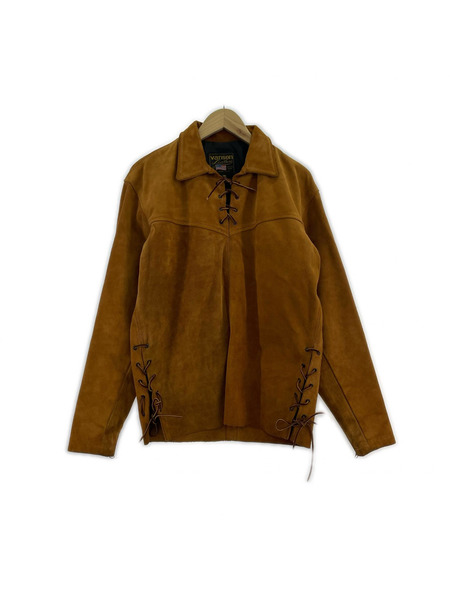 VANSON ジャケット デンバーレースアップ スウェード 茶 (SM)