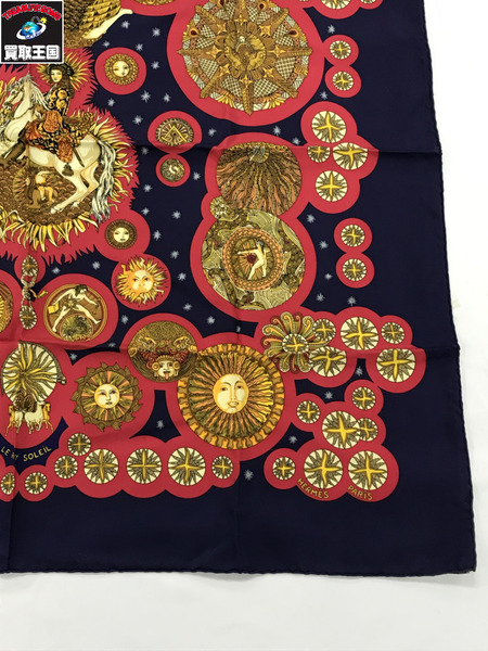 HERMES エルメス ストール カレ90 SOLEIL ソレイユ