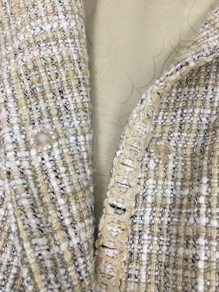 CHNEL　レディースラグ衣料 1Bツイードジャケット/36/2003春コレクション