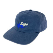 A BATHING APE shooting star 6パネルキャップ 001CPH701009I 紺
