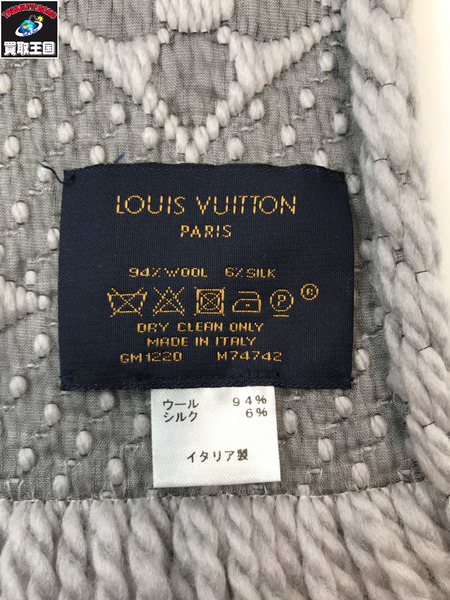 LOUIS VUITTON ルイヴィトン LV M74742 エシャルプ ロゴマニア マフラー[値下]