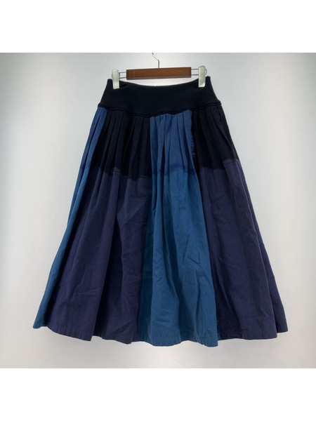 ISSEY MIYAKE ロングスカート 80s i.s. issey miyake スカート 9 ブルー