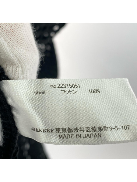 SHAREEF BIG MESH DOLMAN S/S T 22315051 黒
