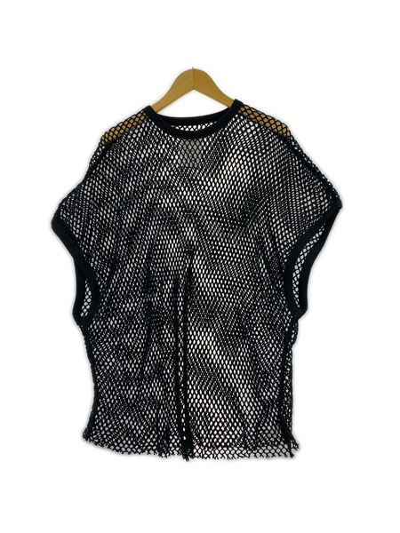 SHAREEF BIG MESH DOLMAN S/S T 22315051 黒